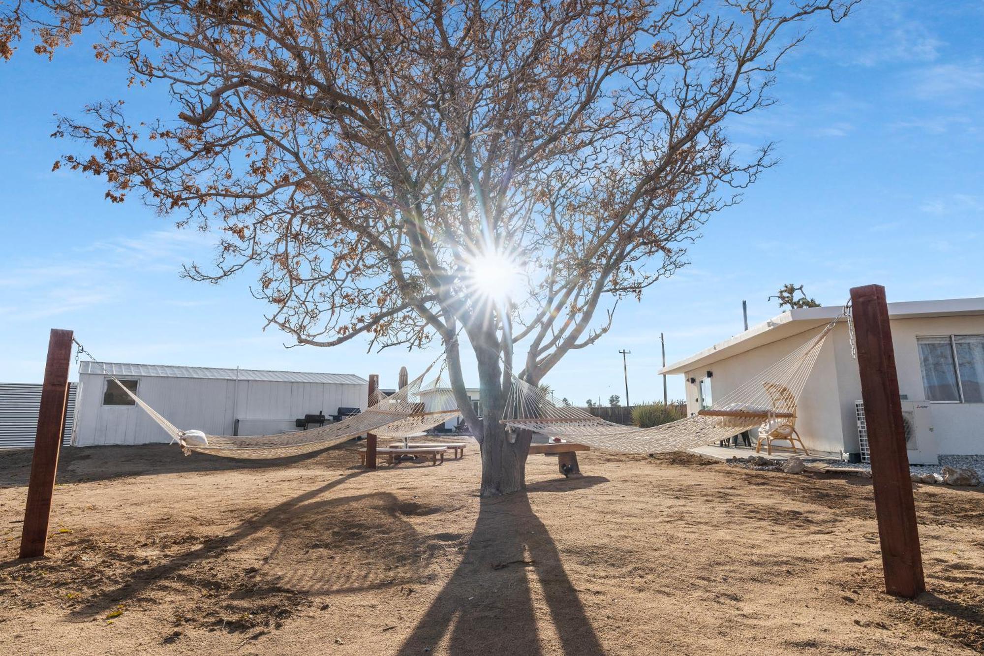 Private Jt Cabin - Ev L2 Station, Hammocks, Fire Pit, Bbq, Bocce Ball, Cornhole Yucca Valley Exterior foto